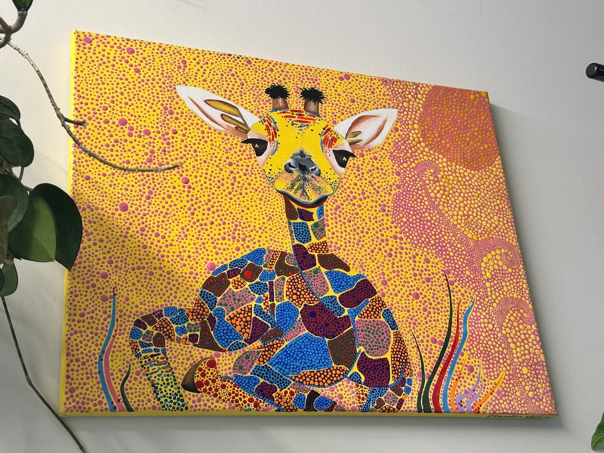 Giraffe Abstract Painting - photo 3