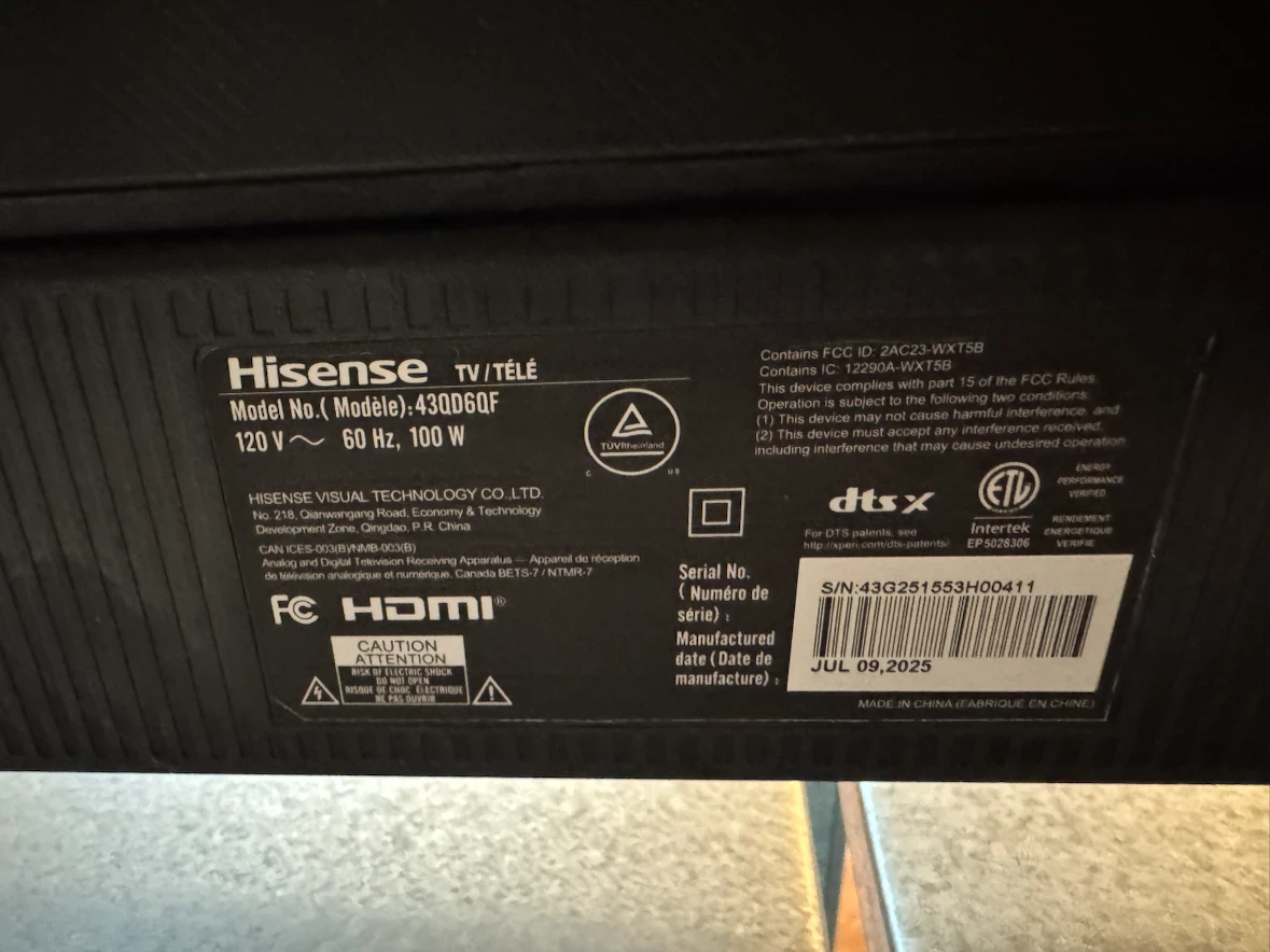 Hisense 43" 4K UHD QLED Smart Fire TV - photo 5