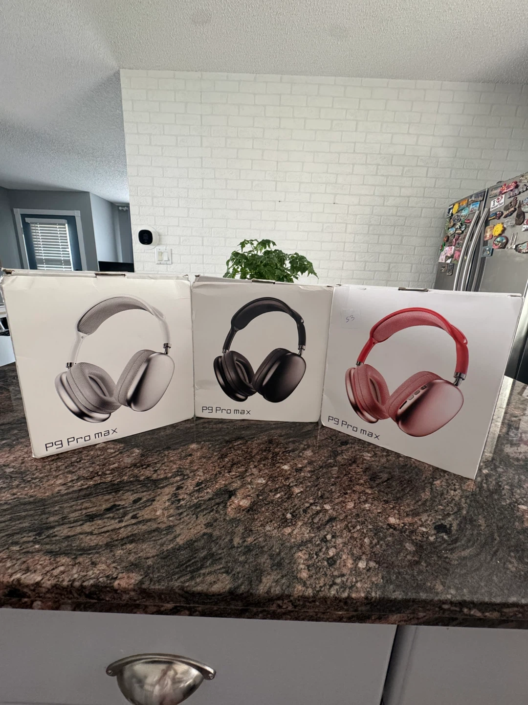 P9 Pro Max Headphones - Silver, Black, Pink (Brand New)
