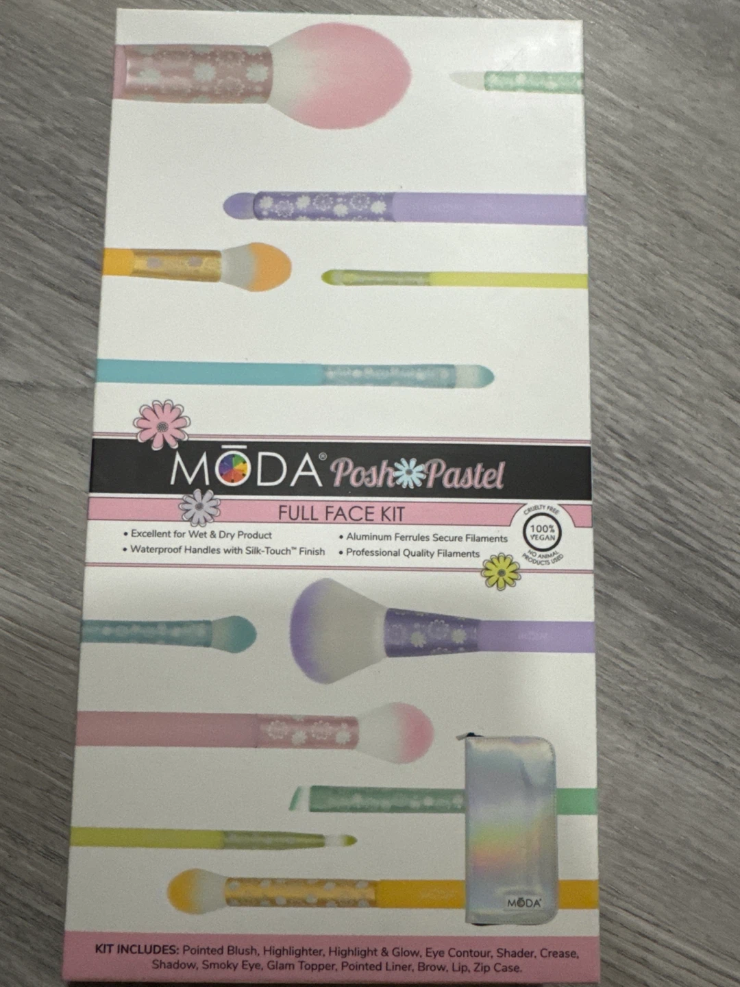 MODA Brushes Posh Pastel Full Face Kit