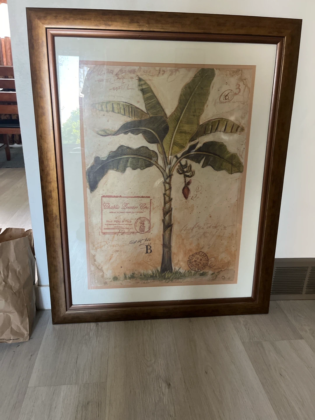 Large Vintage Wooden Picture Frame