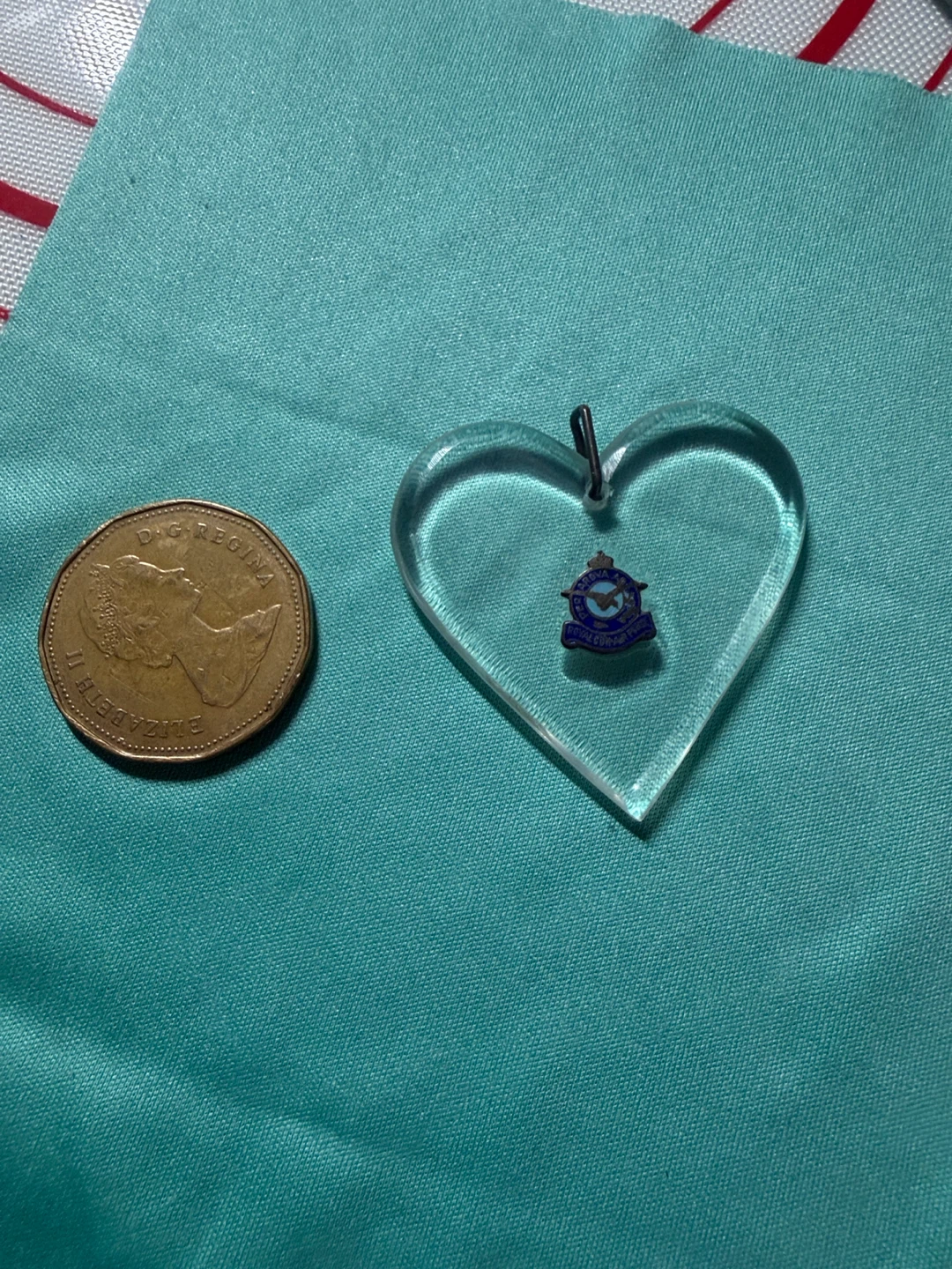 Royal Canadian Air Force Heart Pendant