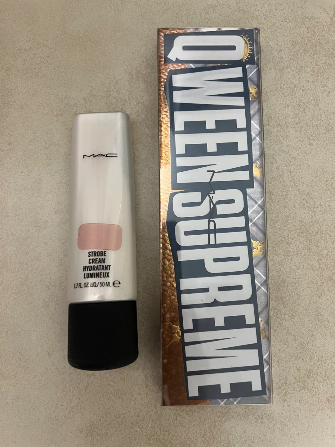MAC Strobe Cream Hydratant Lumineux 50 mL & eyeshadow