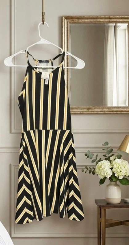 Striped Halter Dress size M