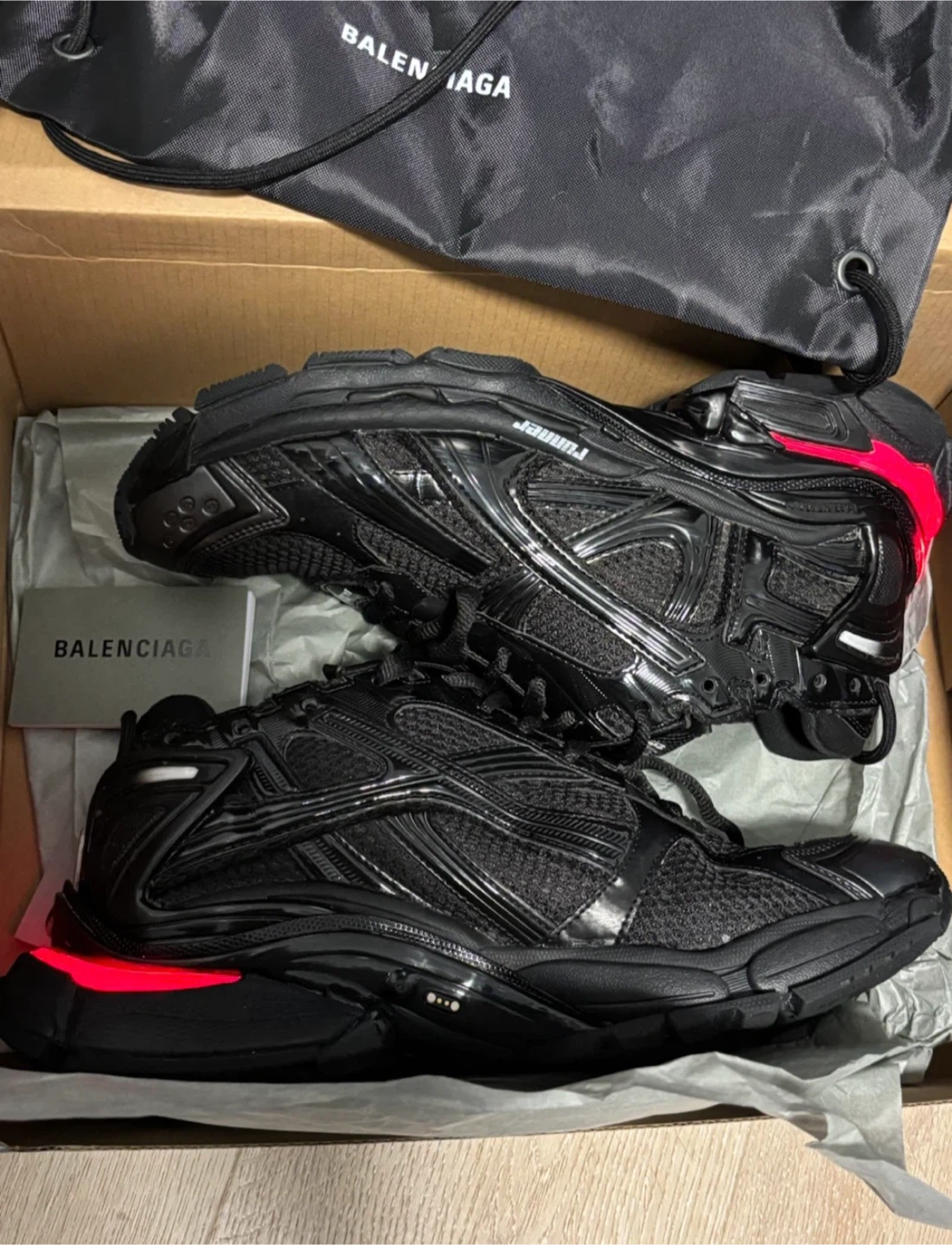 Balenciaga Runner LED Sneakers Black Size 42 - photo 3