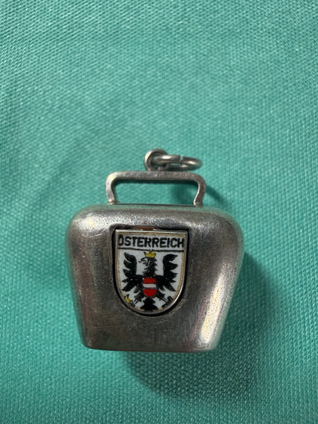 Austria 800 Cow Bell Charm Pendant