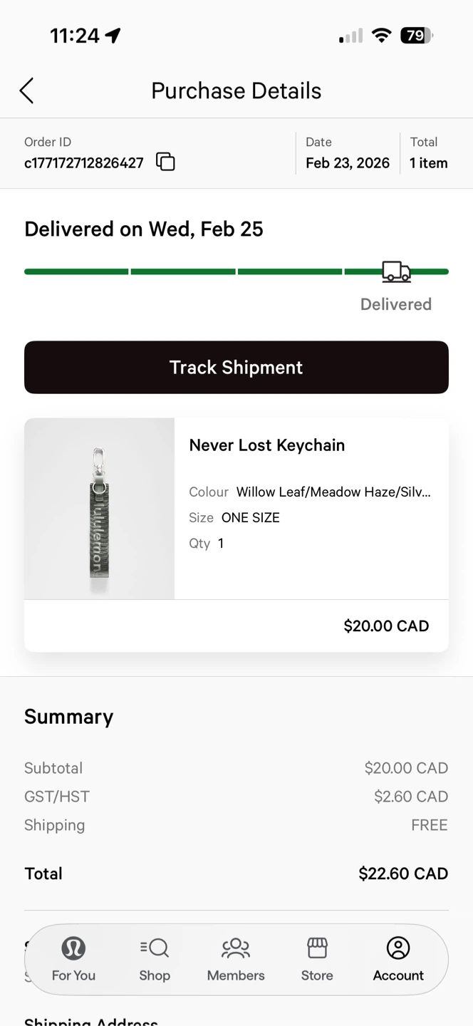Lululemon Never Lost Keychain - Willow Leaf/Meadow Haze - photo 3