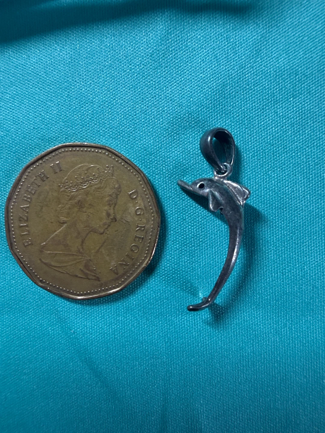 Sterling Silver Dolphin Pendant Charm