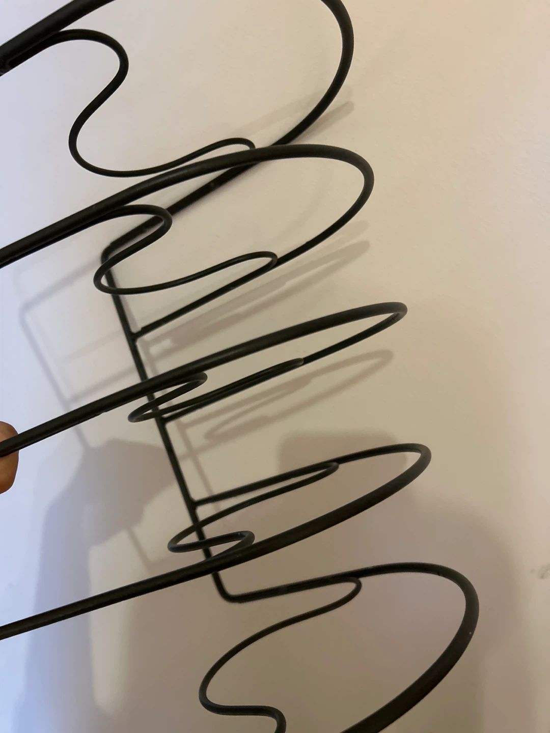 Black Metal Vertical Magazine Rack - photo 3
