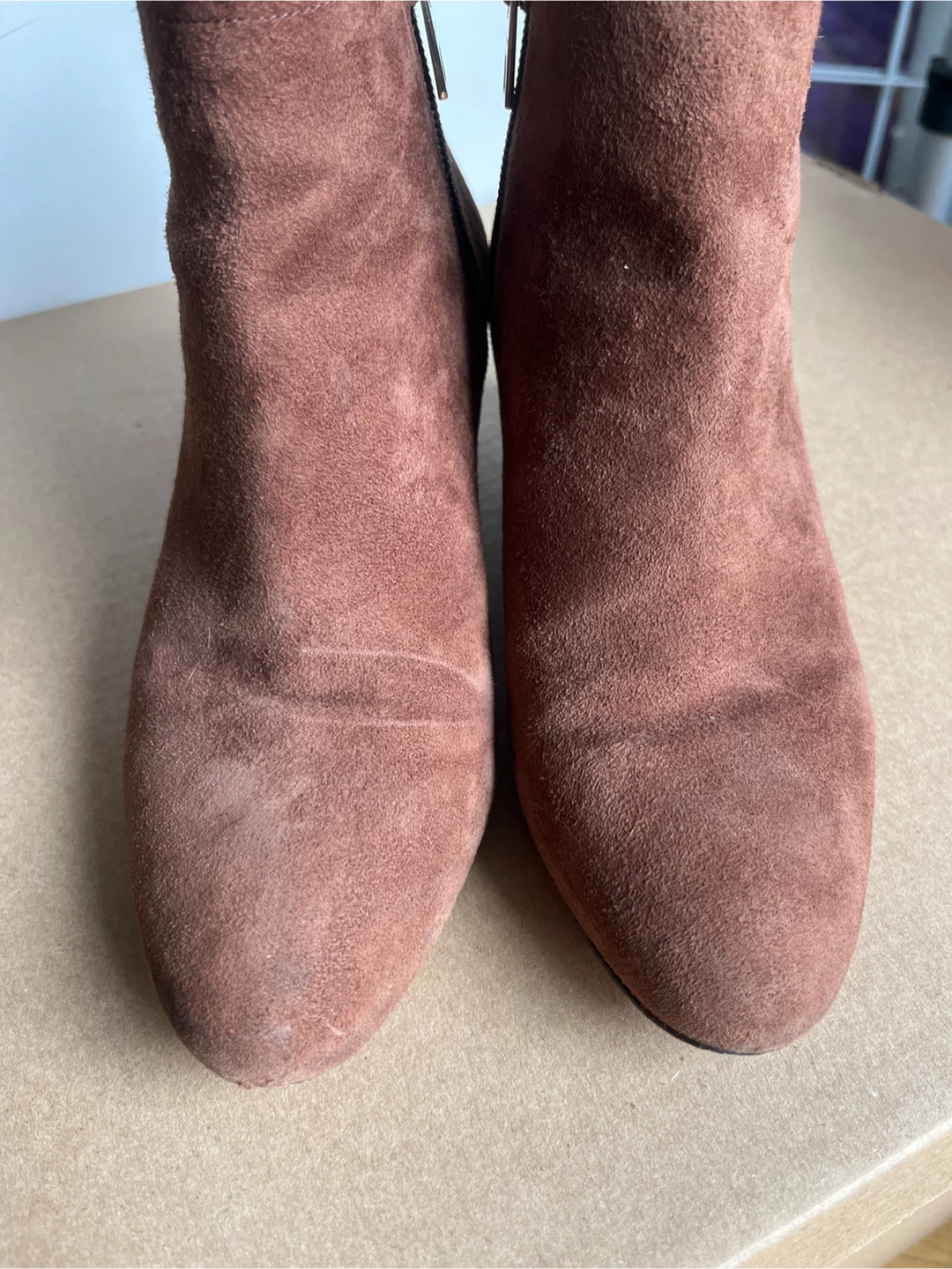 Brown Suede Wedge Ankle Boots - photo 3