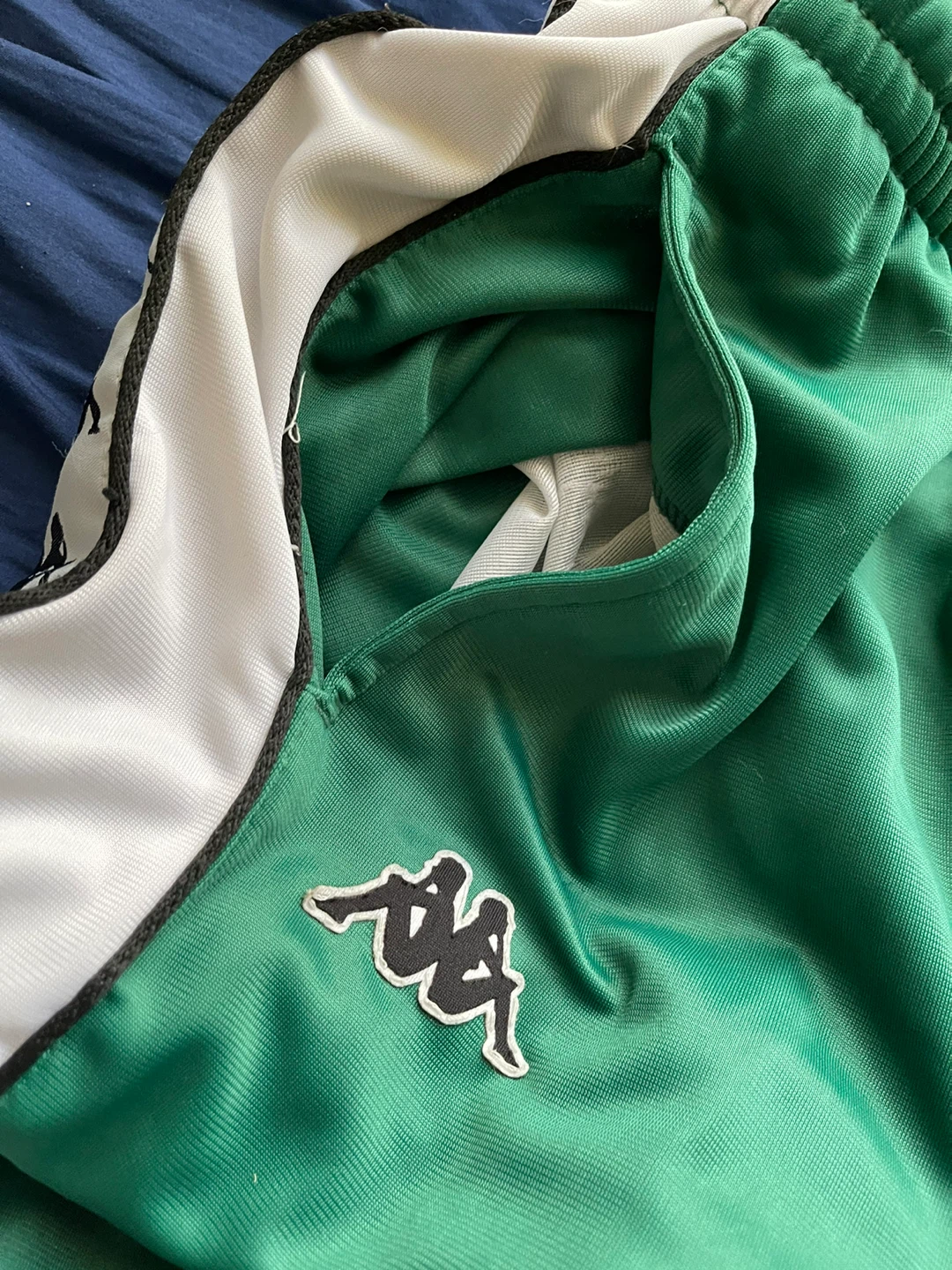 Kappa Track Pants Snap Button Green White - photo 2