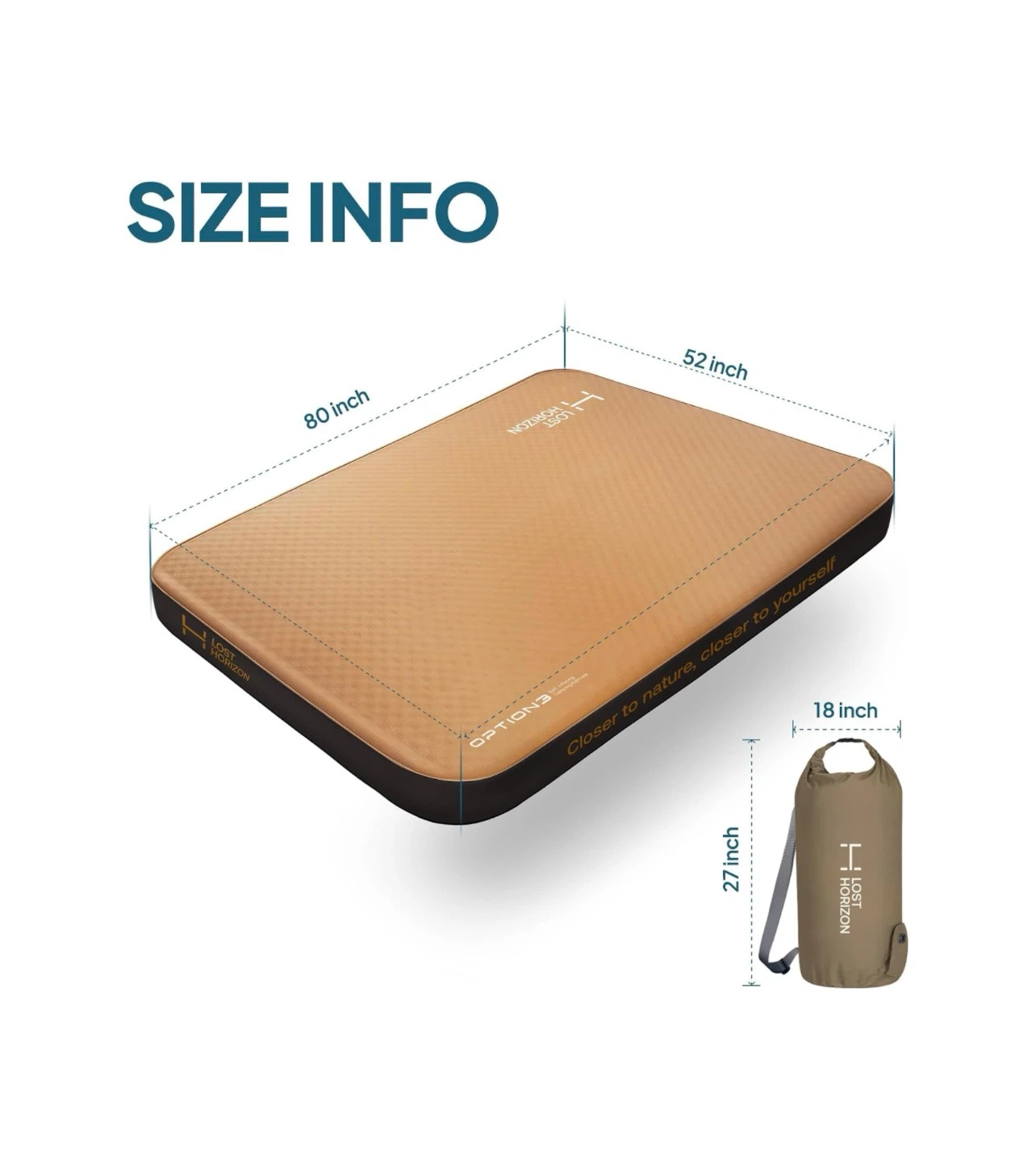 Brand new Lost Horizon Insulated Camping Sleeping Pad - photo 4