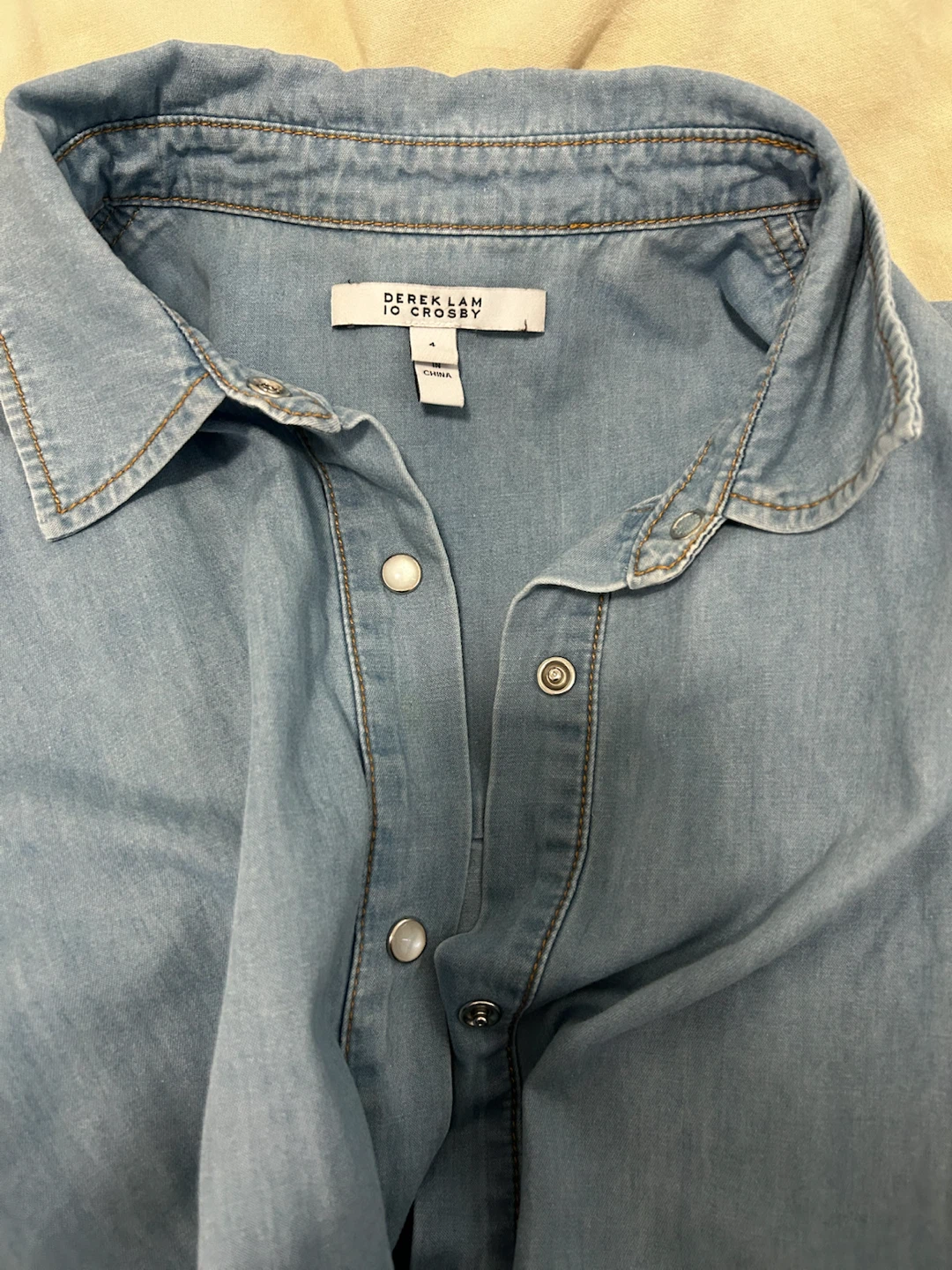 Derek Lam 10 Crosby Denim Shirt Dress – Size 4 - photo 2