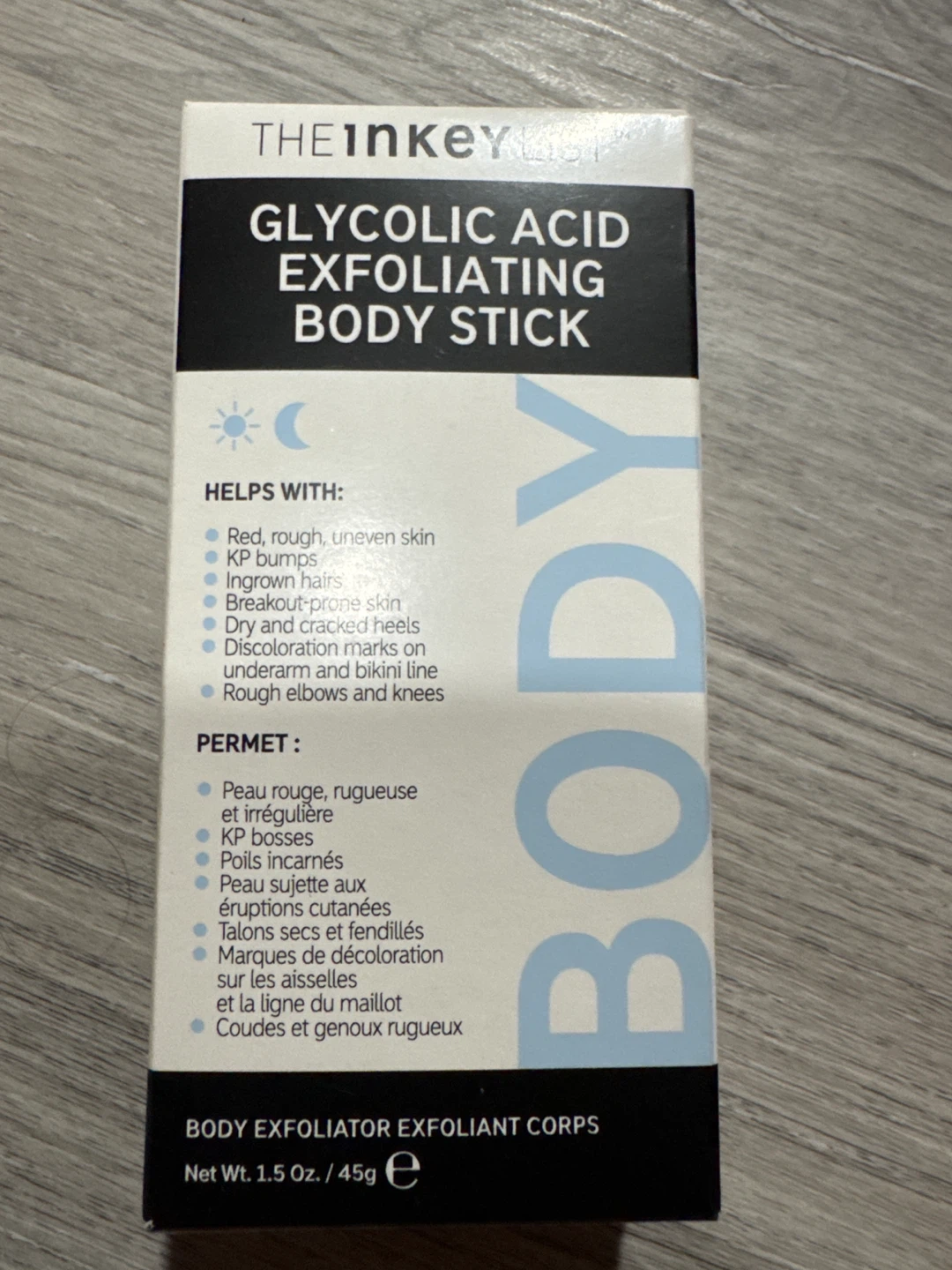 THE INKEY LIST Glycolic Acid Exfoliating Body Stick