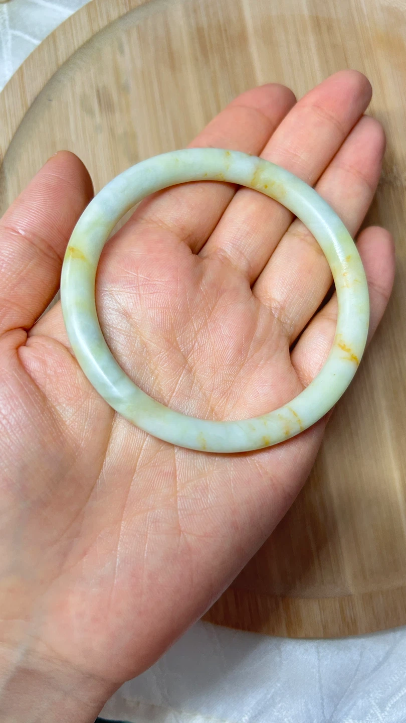Natural Jade Bangle Bracelet+box - photo 2