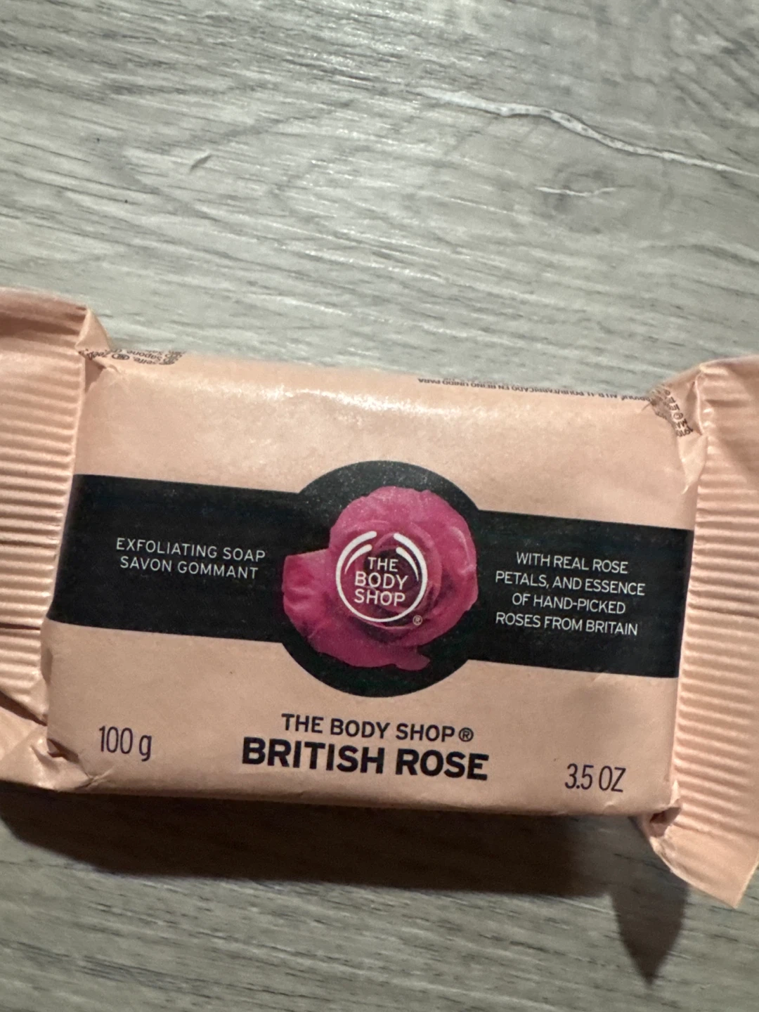 The Body Shop British Rose Exfoliating Soap 100g