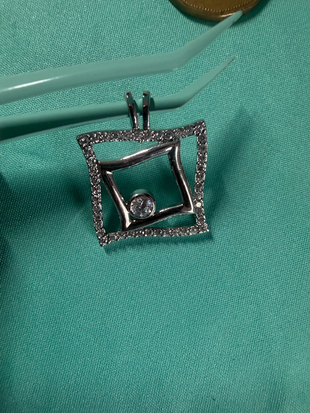 Sterling Silver Pendant with Cubic Zirconia - photo 4