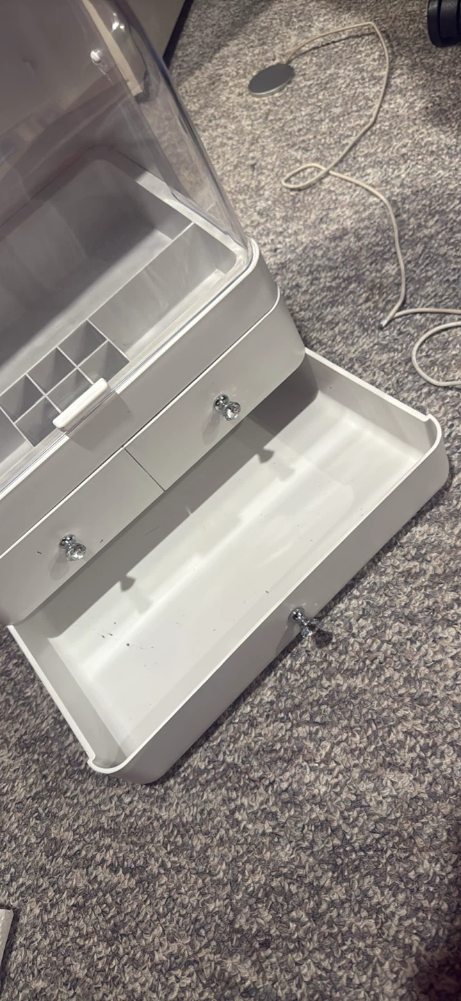 White Makeup Organizer with Drawers - photo 3