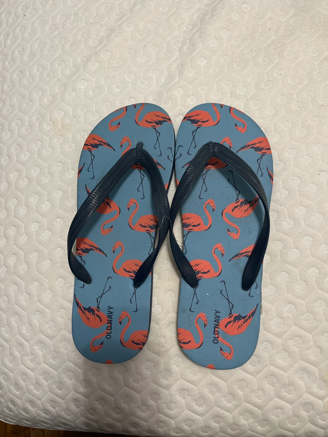 Men Old Navy Flip Flops Flamingo Print