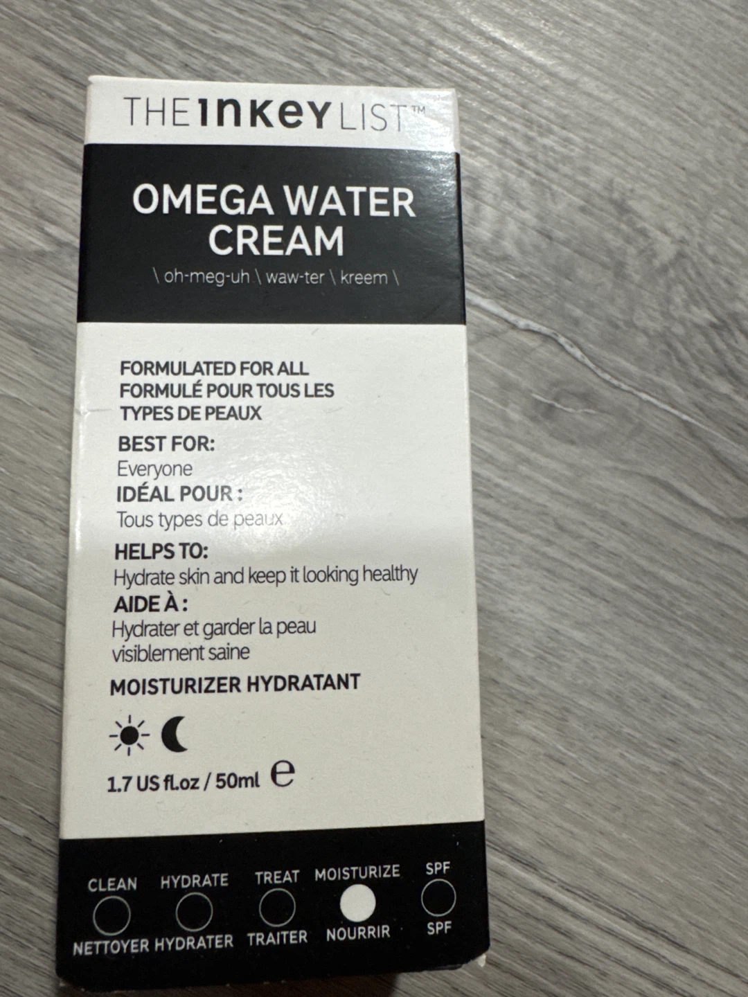 The INKEY List Omega Water Cream Moisturizer 50ml