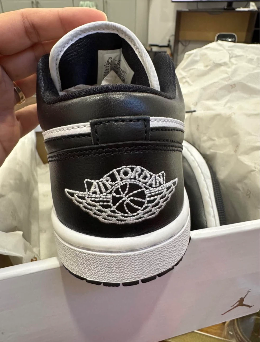 Air Jordan 1 Low SE Black White - photo 3