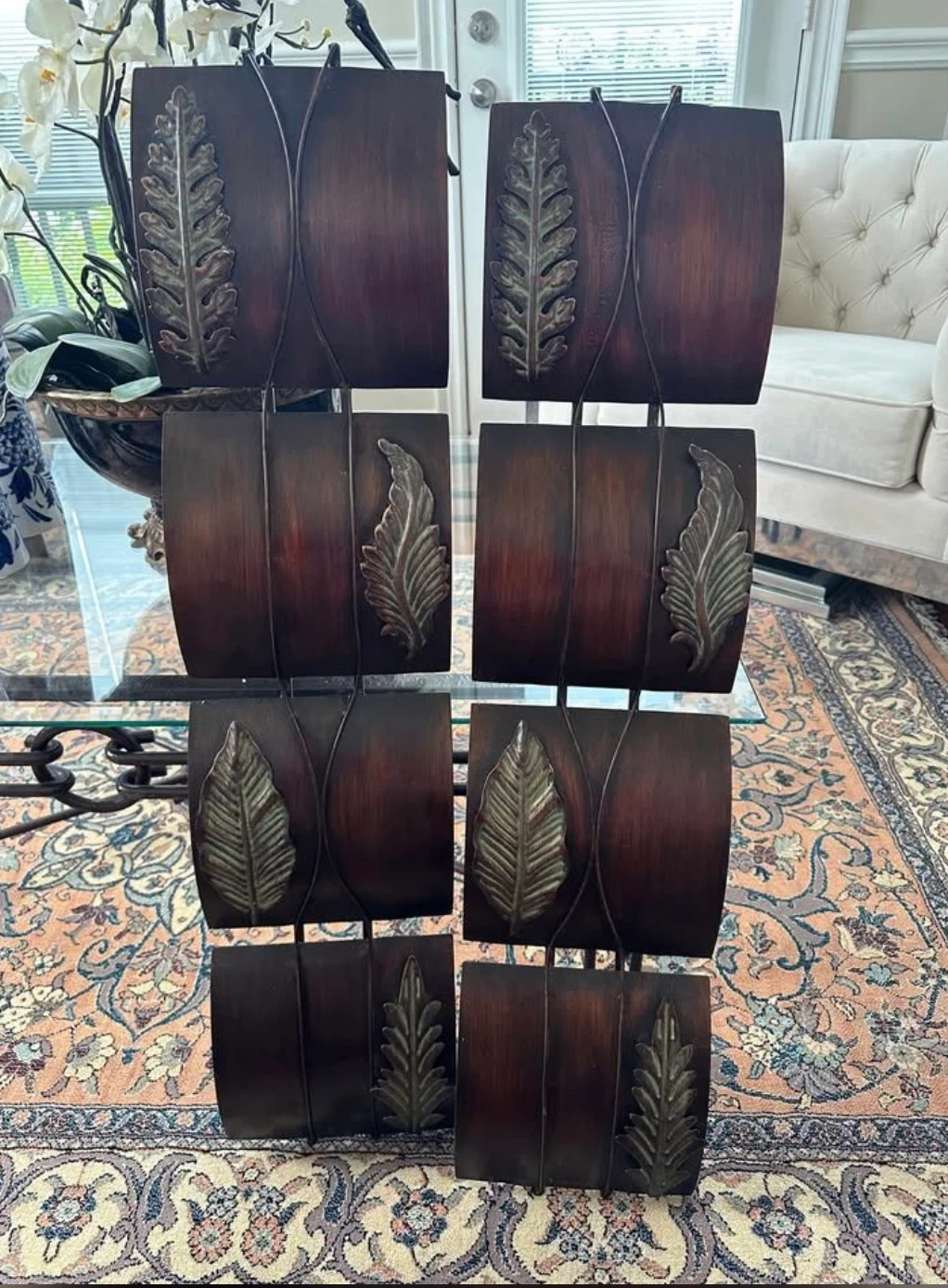 Decorative Metal Wall Hangings - Set of 2