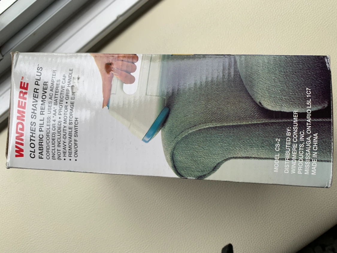 Windmere Clothes Shaver Plus Fabric Pill Remover - photo 3