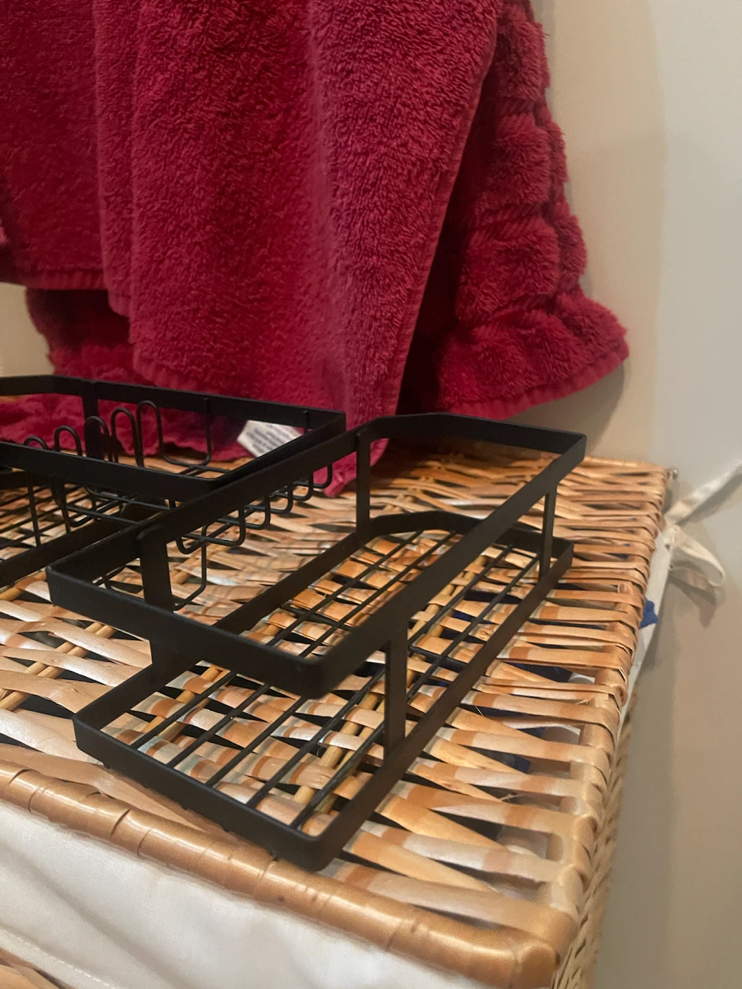Black Metal Corner Shower Caddy Organizer - photo 3