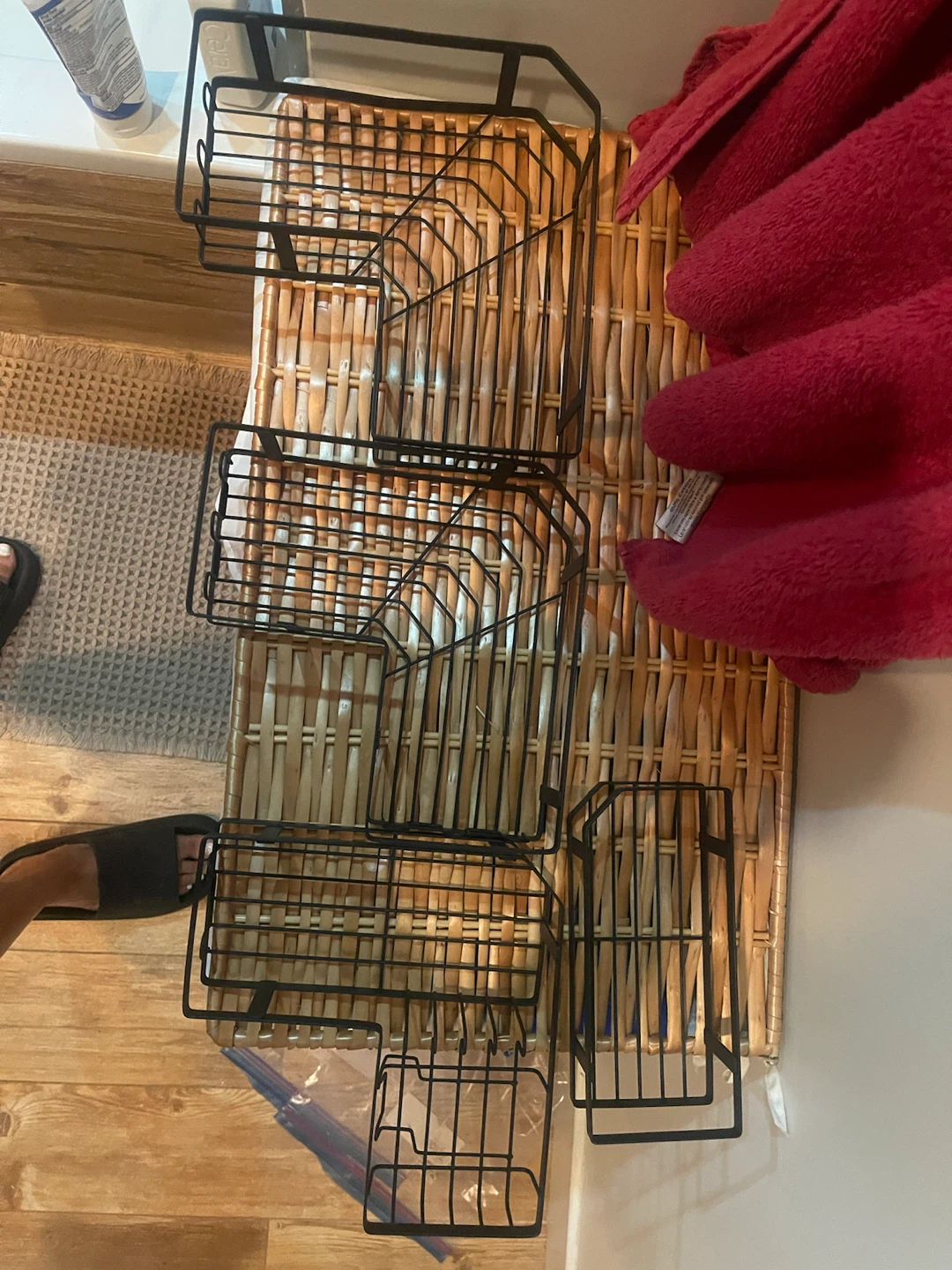 Black Metal Corner Shower Caddy Organizer - photo 5