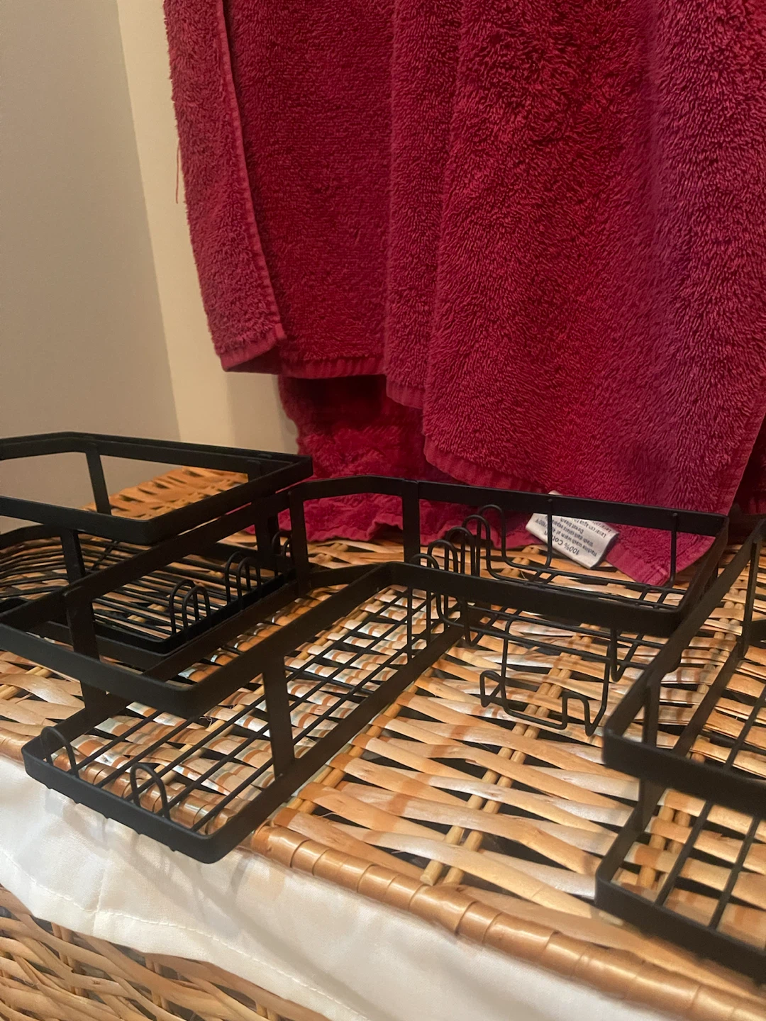 Black Metal Corner Shower Caddy Organizer - photo 2