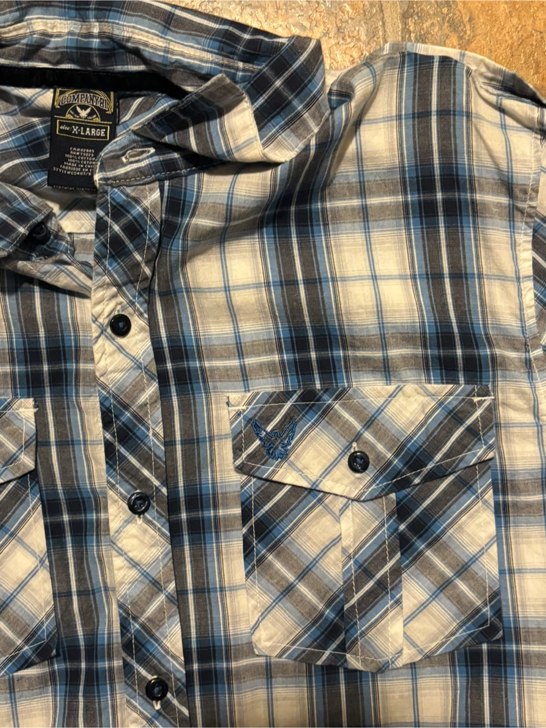 COMPANY L XL Plaid Long Sleeve Shirt - photo 3