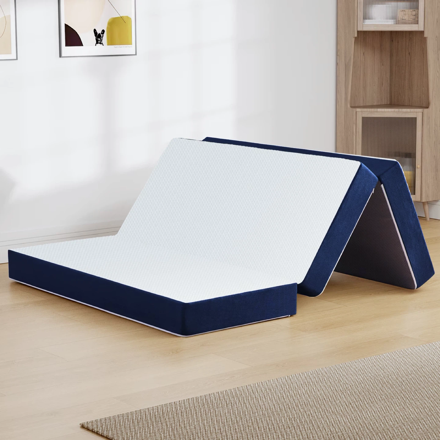 Tri-fold twins XL Memory Foam Folding Mattress and Sofa