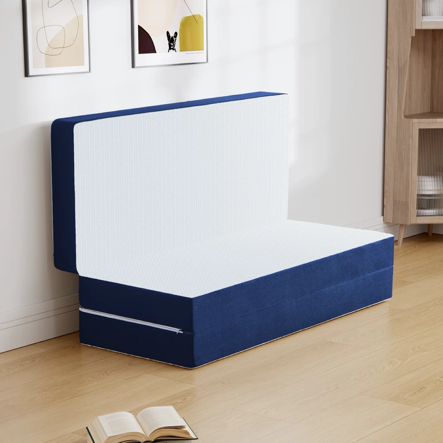 Tri-fold twins XL Memory Foam Folding Mattress and Sofa - photo 3