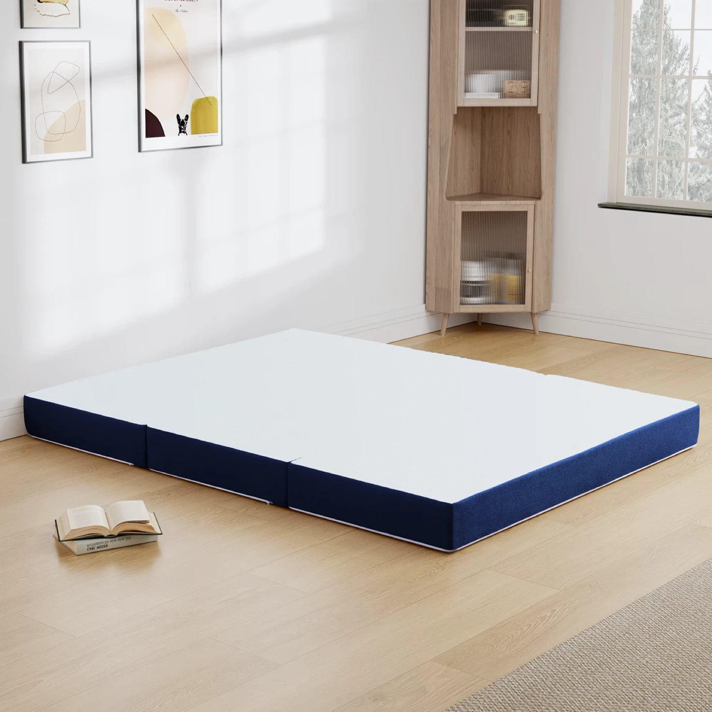Tri-fold twins XL Memory Foam Folding Mattress and Sofa - photo 2