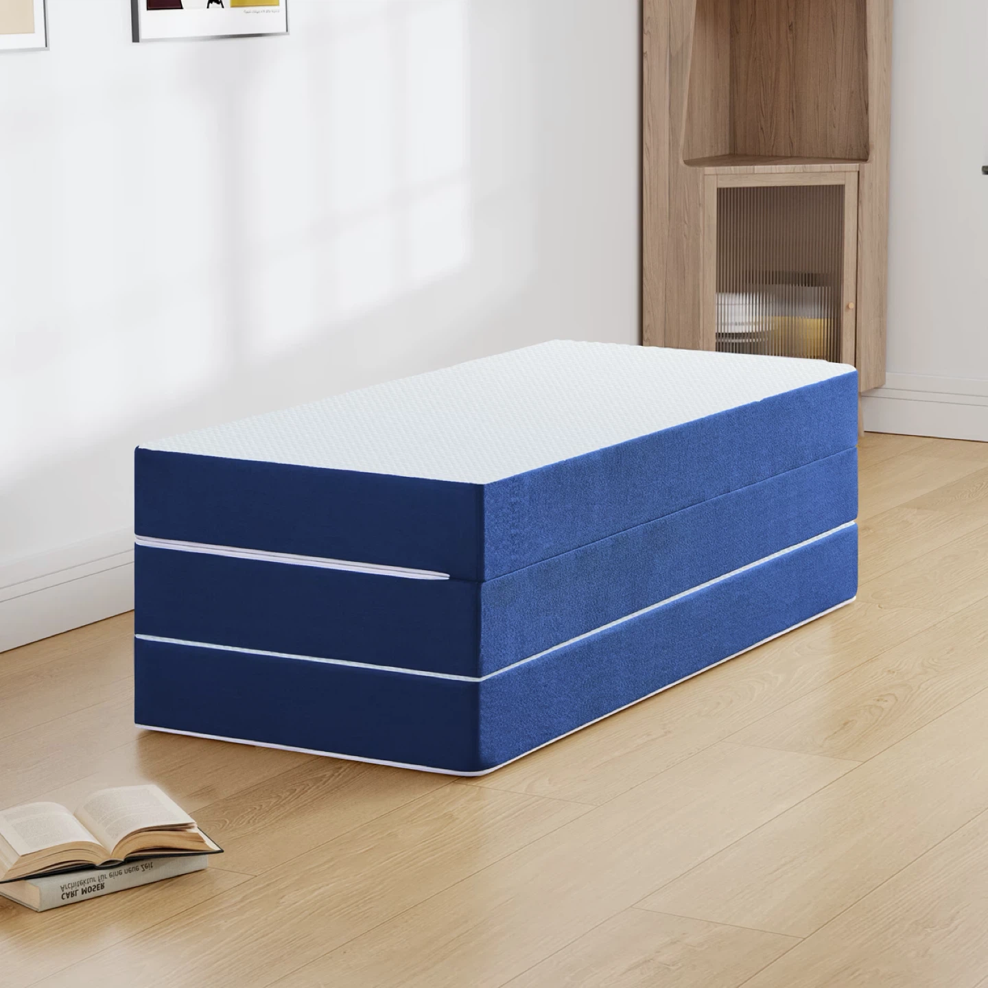 Tri-fold twins XL Memory Foam Folding Mattress and Sofa - photo 4