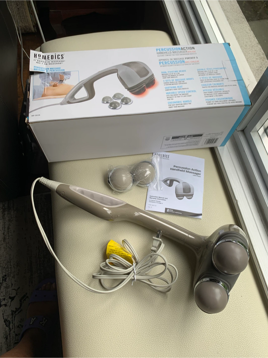 HoMedics Percussion Action Handheld Massager with Heat