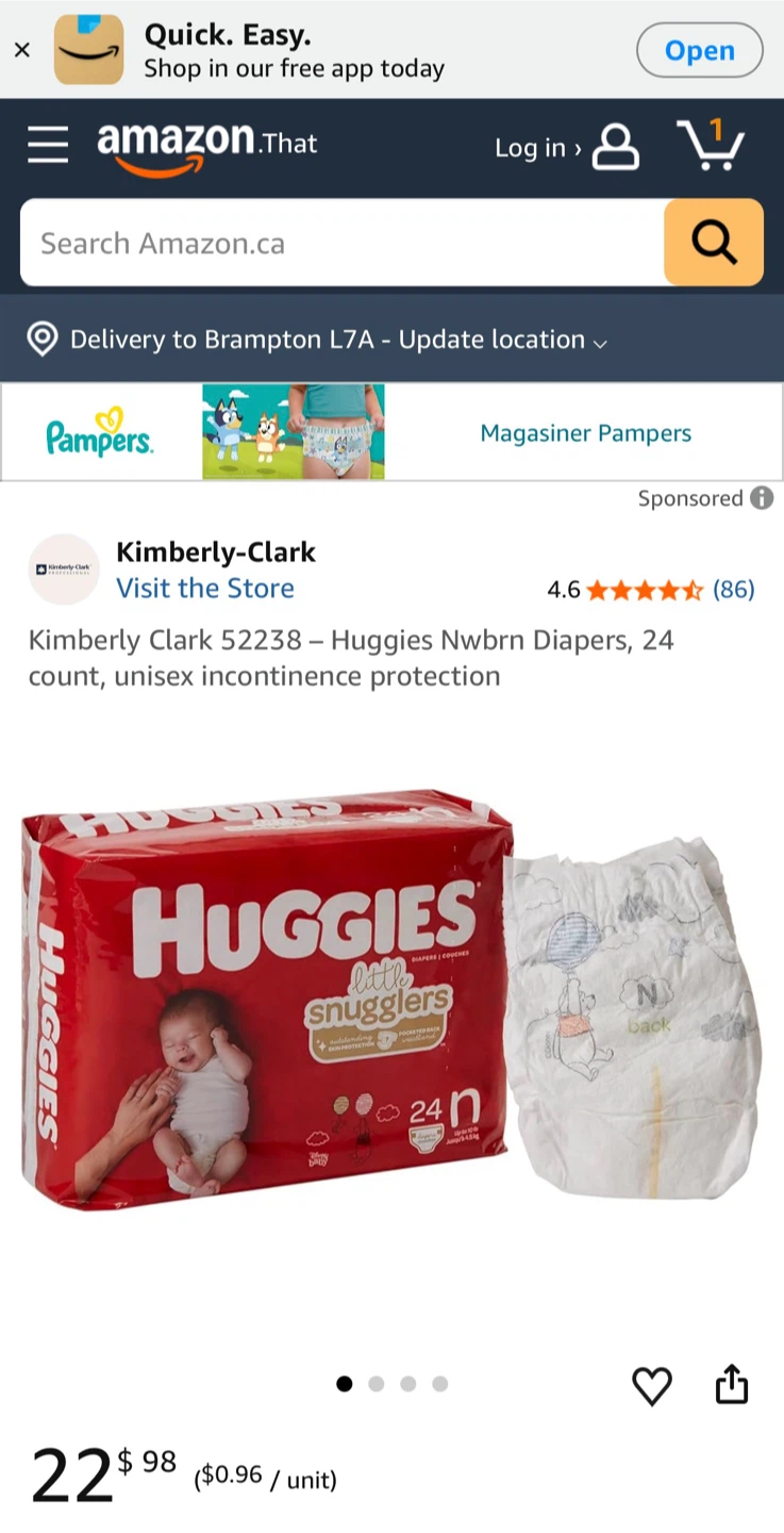 Huggies Little Snugglers Newborn Diapers (24 Count) - photo 2