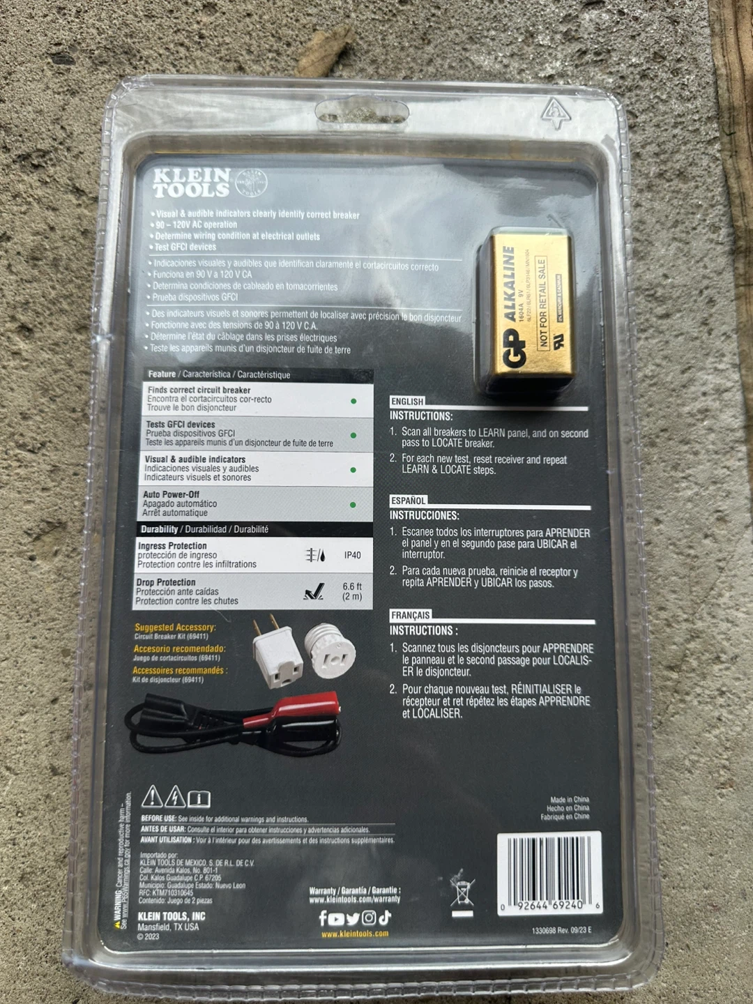 Klein Tools ET310 Digital Circuit Breaker Finder with Receiver - photo 2