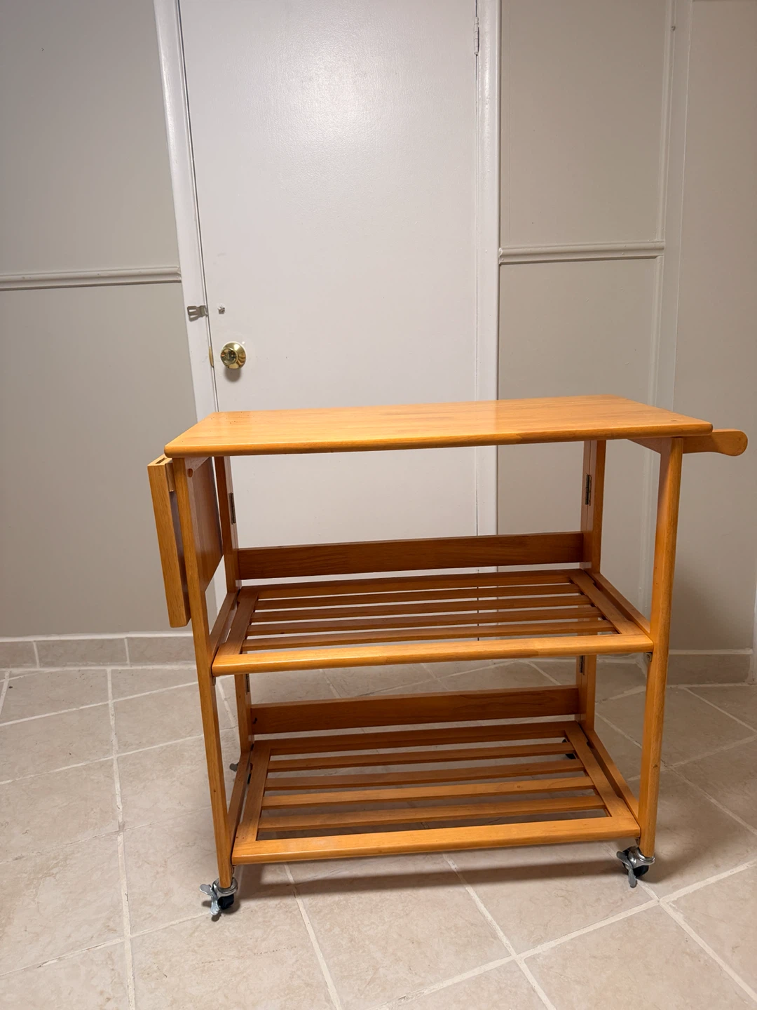 Solid Wood Kitchen Island / Trolley – $160