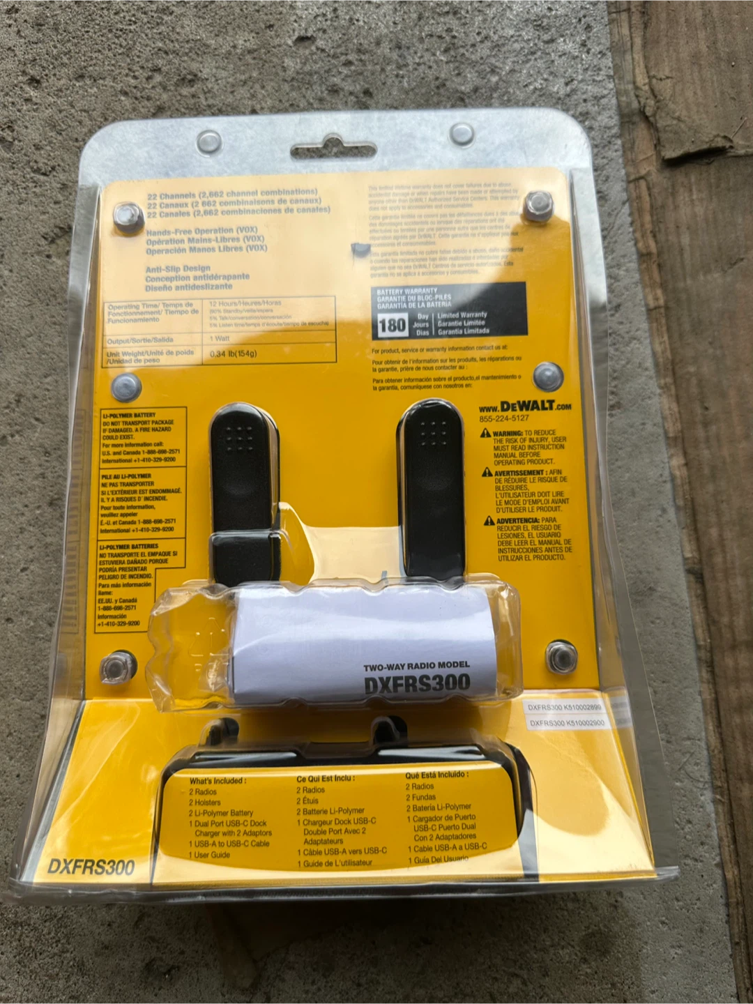 DEWALT DXFRS300 Two-Way Radio Walkie-Talkie Set - photo 2