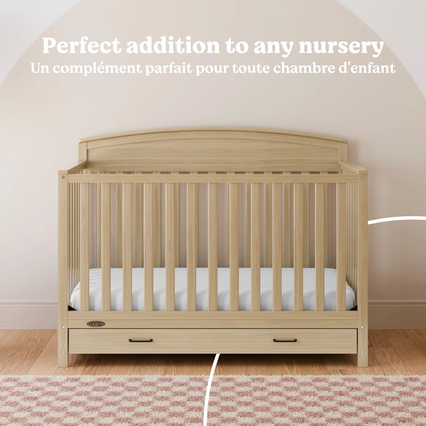 Graco Convertible Crib with Drawer - Brand New - photo 2