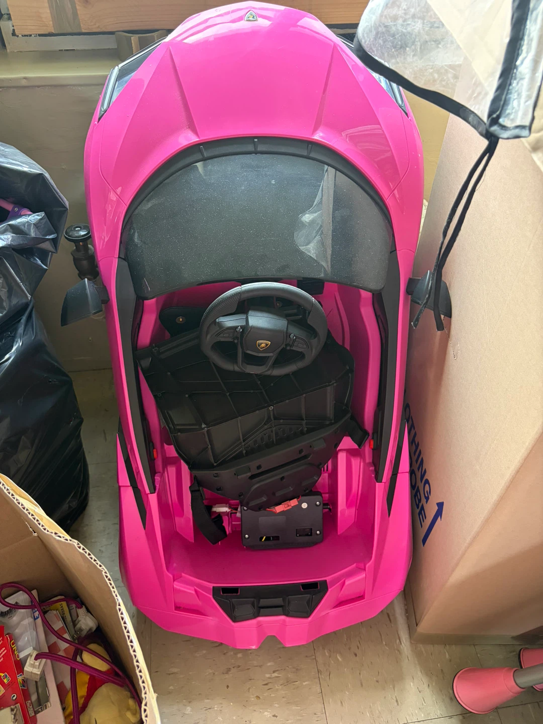 Pink Ride-On Toy Car