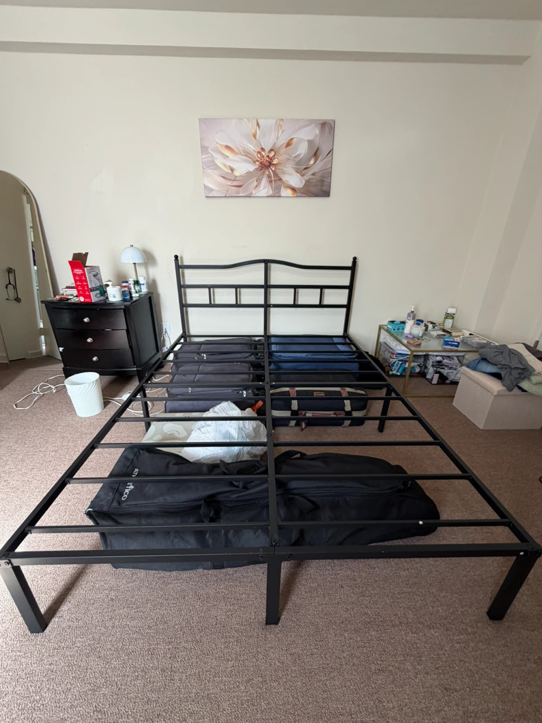 SHOANED Queen Size Metal Bed Frame with Headboard - photo 3