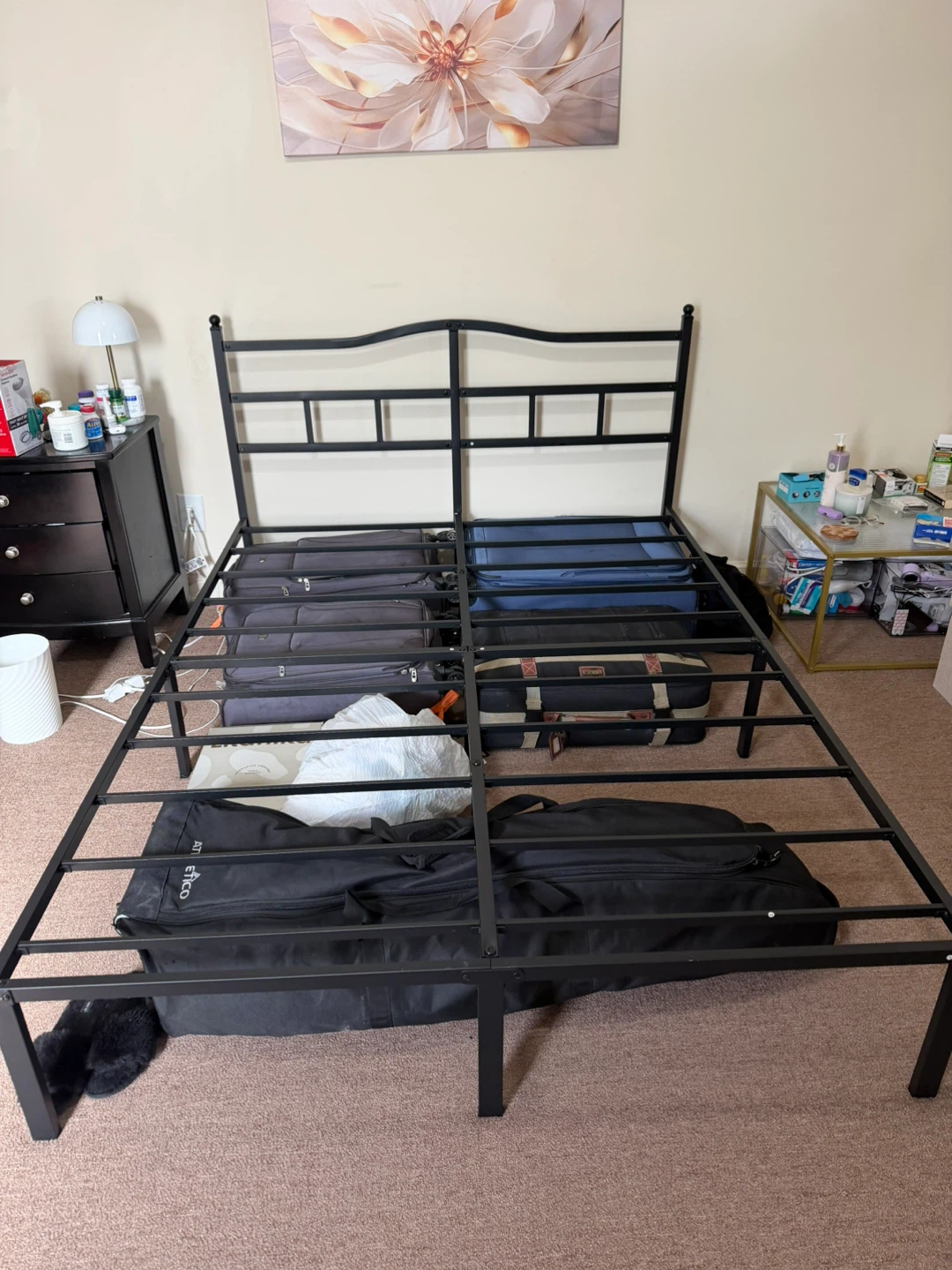 SHOANED Queen Size Metal Bed Frame with Headboard - photo 5