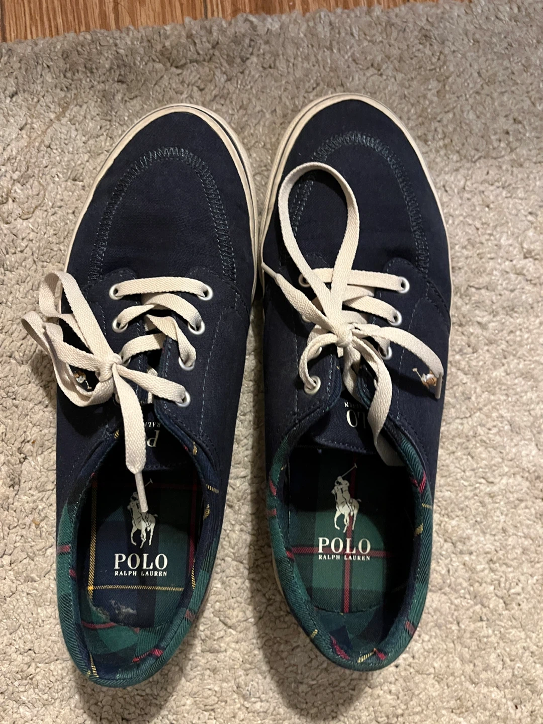 Polo Ralph Lauren Faxon X Navy Sneakers Size 10