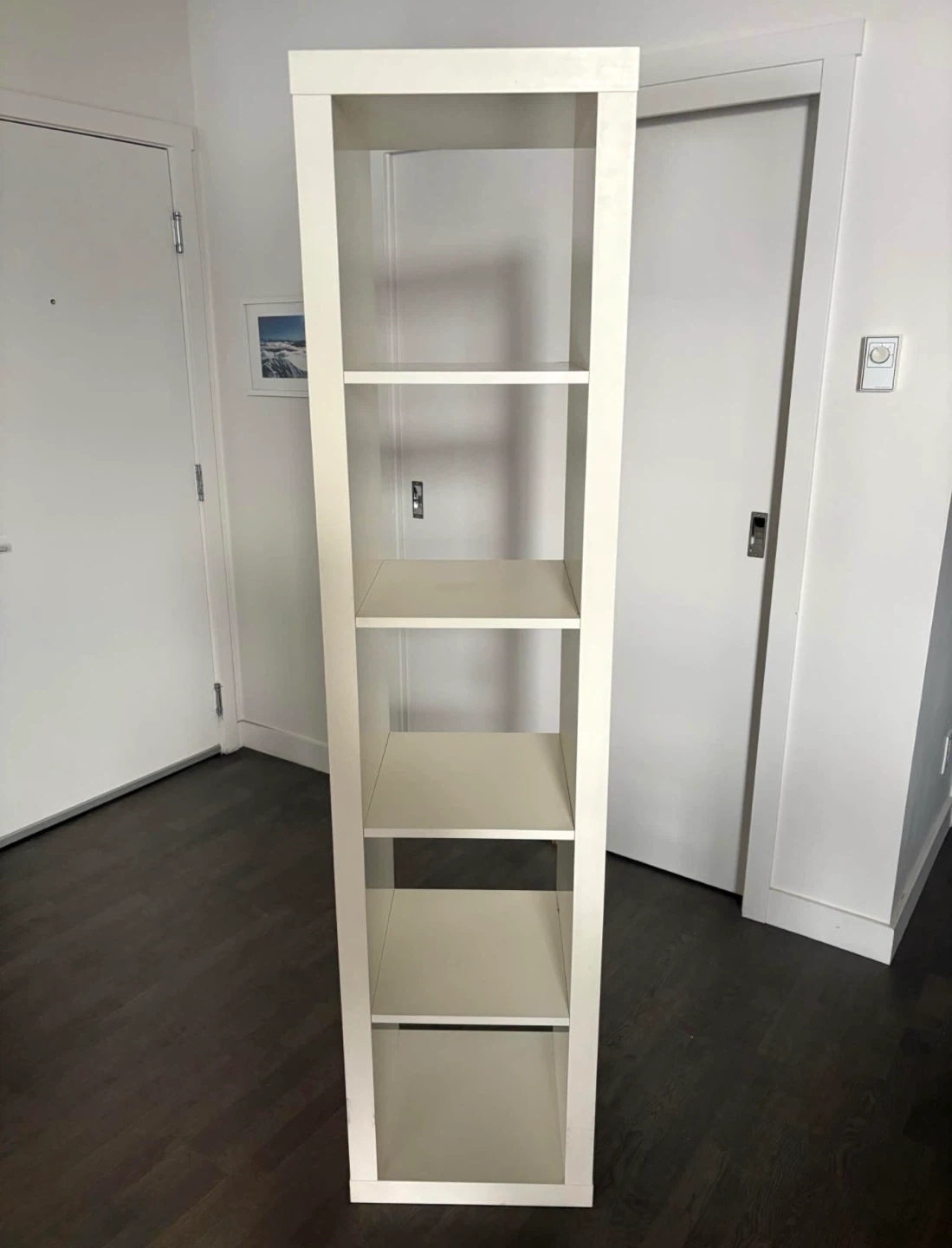 IKEA KALLAX 1x5 white shelf - photo 2
