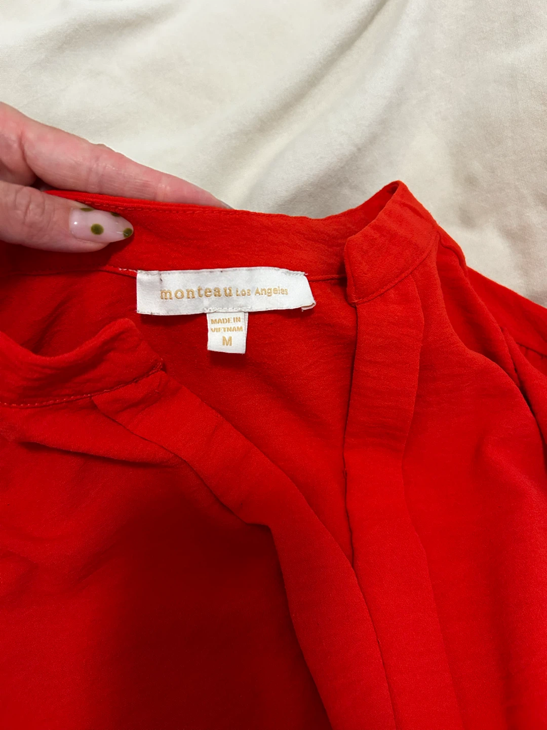 Monteau Los Angeles Red Belted Dress – Size M ❤️ - photo 3