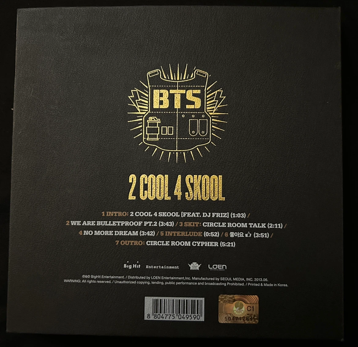 BTS 2 Cool 4 Skool CD (Kpop) - photo 2