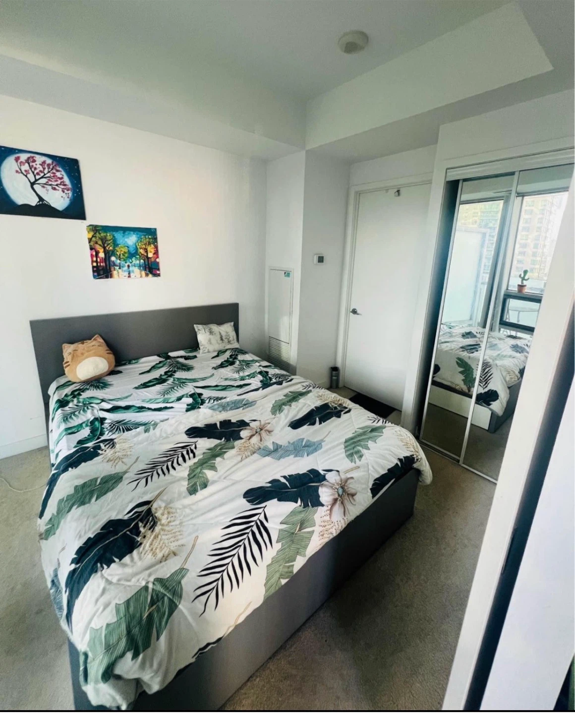 Queen Size Bed Frame with Headboard