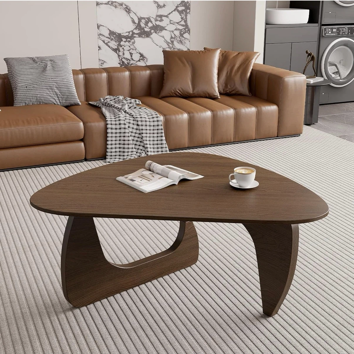 Mid-Century Style Walnut Coffee Table
